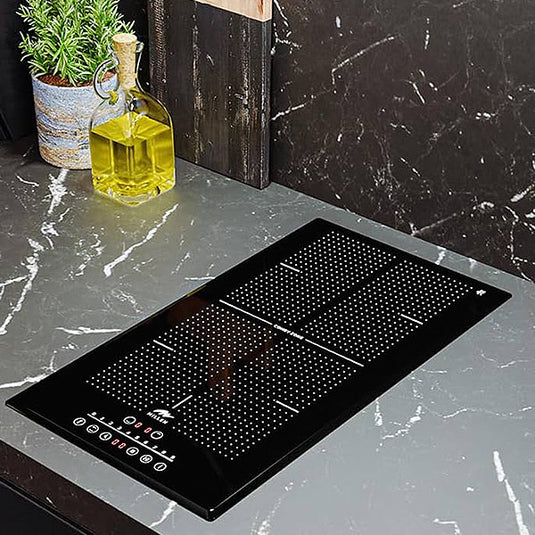 Millen 30cm Built-in Induction Hob MIH 302 BL 2 Heating Zones Cooking Hob 3500W Touch Control, 3 Year Warranty