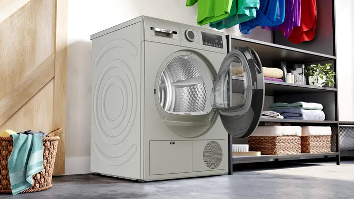 Load image into Gallery viewer, Bosch Series 4 Heat Pump Tumble Dryer WQB245BXGC 9 Kg Silver Inox
