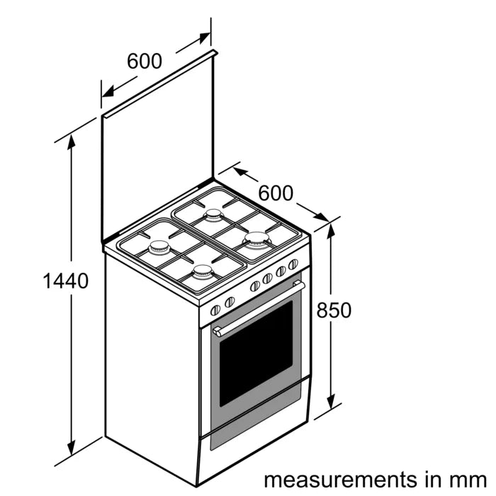 Load image into Gallery viewer, Bosch Series 4 Mixed Cooker HXQ38AE50M Stainless Steel
