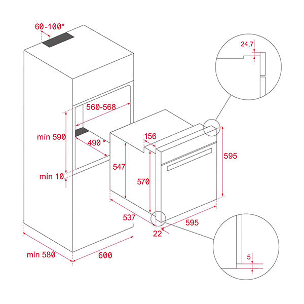 Load image into Gallery viewer, A+ Pyrolytic Oven with 50 recipes and SteamBox IOVEN P
