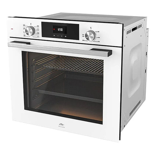 Millen 60cm Built-in Electric Oven MEO 6002 WH 8 Cooking Modes 2500W, 3 Year Warranty