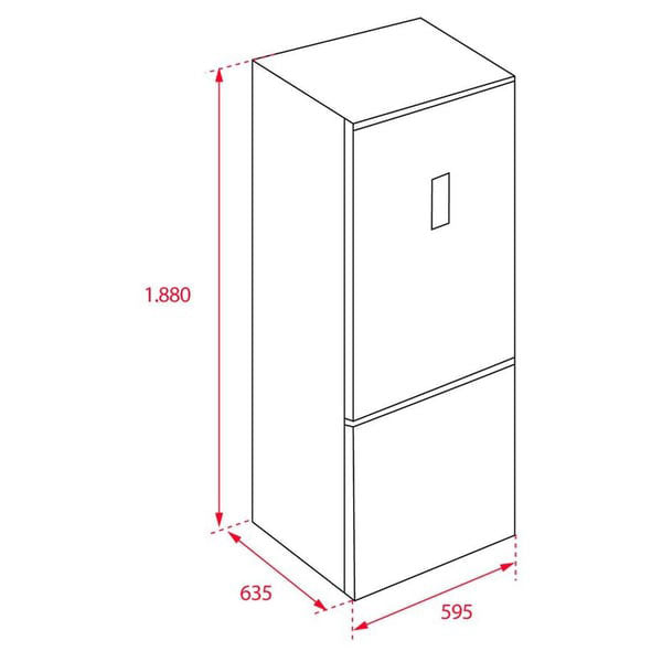 Load image into Gallery viewer, TEKA Bottom Freezer Refrigerator 325 Litres NFL 345 C
