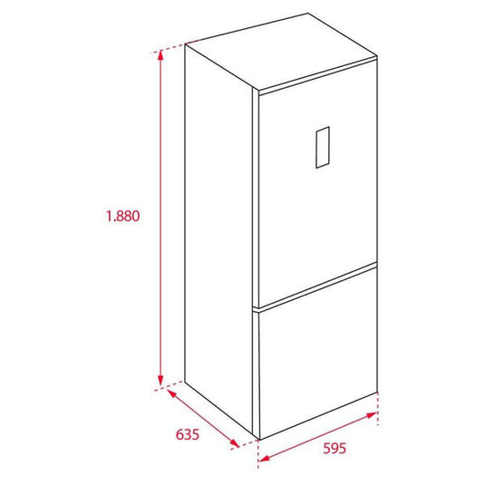 TEKA Bottom Freezer Refrigerator 325 Litres NFL 345 C