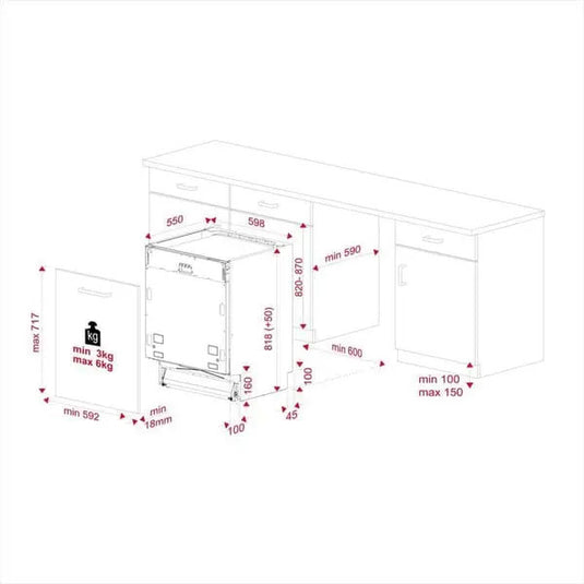 TEKA DFI 46700 ME Fully integrated dishwasher A++ with Extra Drying function