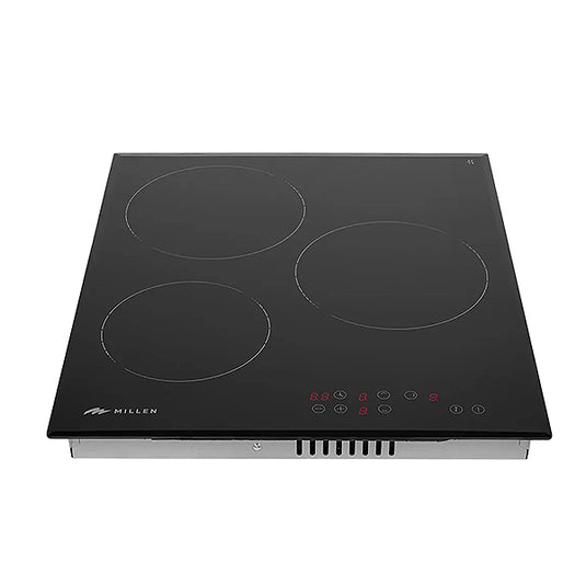 Millen 45cm Built-in Electric Hob MEH 451 BL 3 Heating Zones 4800W Touch Control