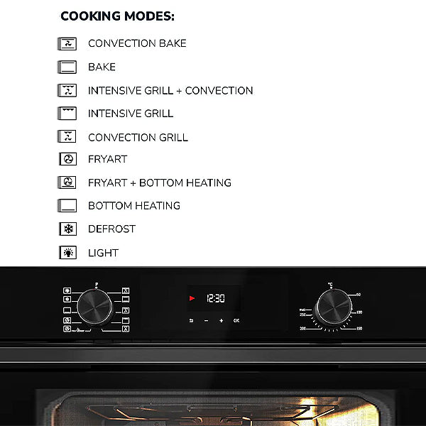 Load image into Gallery viewer, Millen 60cm Built-in Electric Oven MEO 6003 BL 9 Cooking Modes 3260W, 3 Year Warranty
