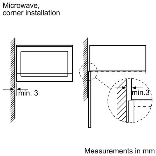 Bosch Series 6 Built-in Microwave BEL554MS0M 59 x 38 cm Stainless Steel