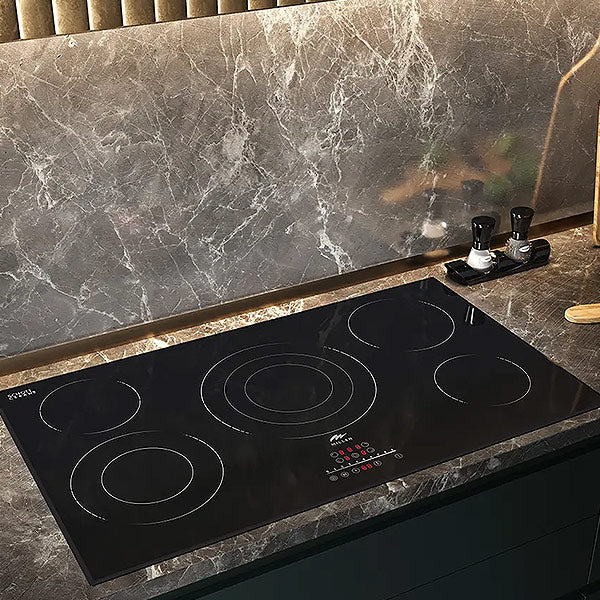 Load image into Gallery viewer, Millen 90cm Built-In Electric Hob MEH 904 BL 5 Burners Touch Control 9100W, 3 Year Warranty
