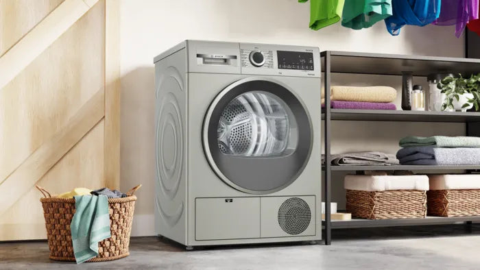 Load image into Gallery viewer, Bosch Series 4 Heat Pump Tumble Dryer WQB245BXGC 9 Kg Silver Inox
