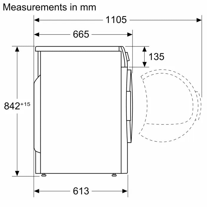 Load image into Gallery viewer, Bosch Heat Pump Tumble Dryer WTH85210GC 8 Kg White
