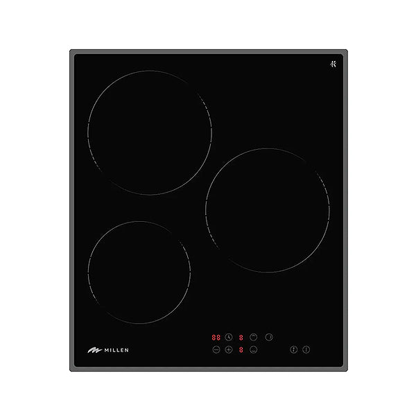 Load image into Gallery viewer, Millen 45cm Built-in Electric Hob MEH 451 BL 3 Heating Zones 4800W Touch Control, 3 Year Warranty
