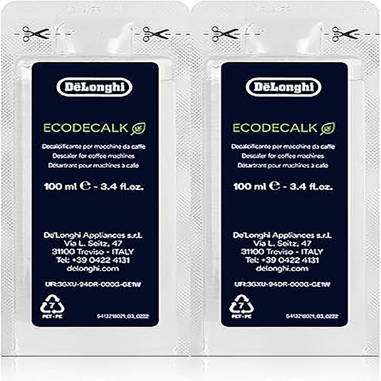 Delonghi EcoDecalk Descaler DLSC101 - 5513295981 Mini 100ml for Coffee Machine Cleaning