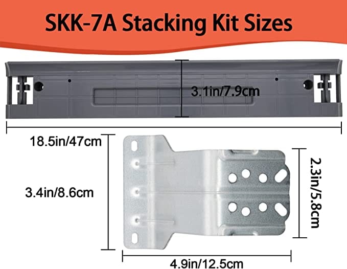 Load image into Gallery viewer, Washers and Dryers Stacking Kit for Front Load Replaces Part SKK7A SKK8K SKK8K SK5AXAA SK5A,27 Inch
