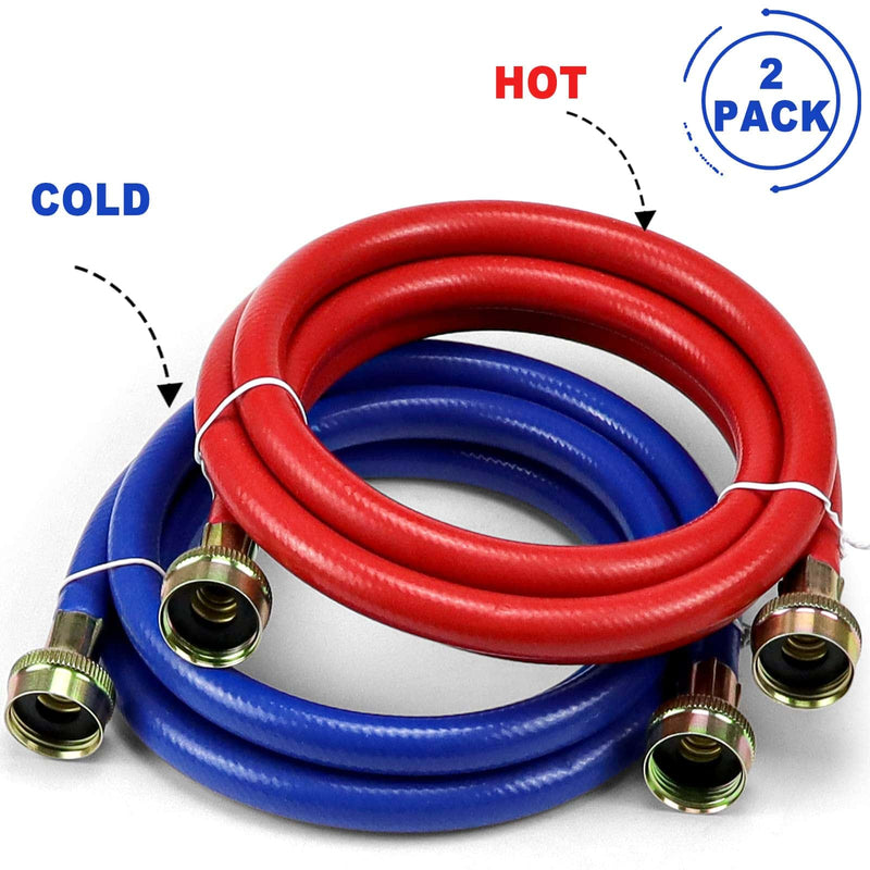 Load image into Gallery viewer, Washing Machine Hoses Red and Blue Coded
