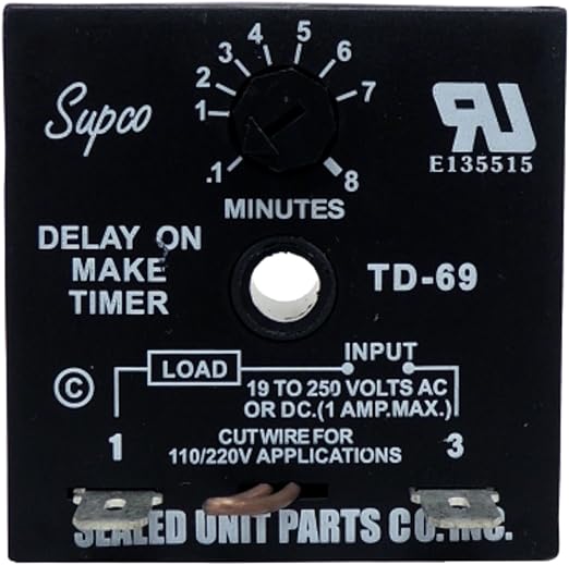 Load image into Gallery viewer, Supco TD69 Time Delay On Make, for HVAC Systems
