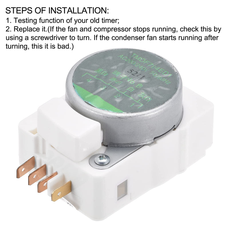 Load image into Gallery viewer, Refrigerator Defrost Timer Replacement AC200/240V TMDF704ED1
