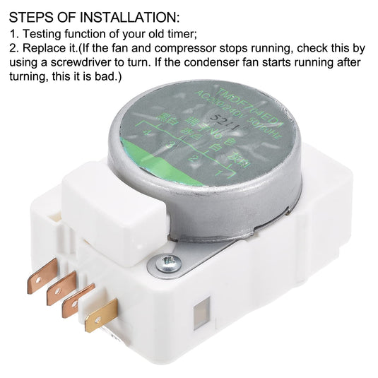 Refrigerator Defrost Timer Replacement AC200/240V TMDF704ED1