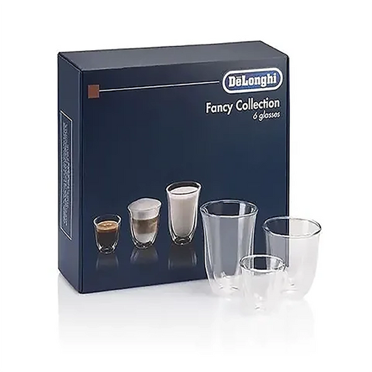 De'Longhi DLSC302 Fancy Collection Espresso, Cappuccino, and Latte Macchiato Glass