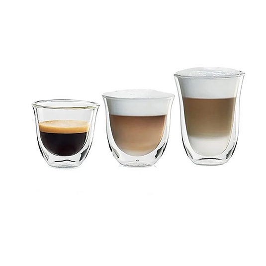 De'Longhi DLSC302 Fancy Collection Espresso, Cappuccino, and Latte Macchiato Glass