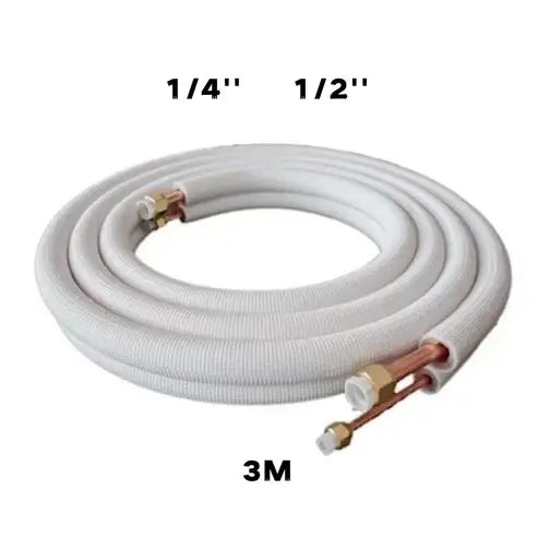 Air Conditioner Pair Coil Tube 1-4, 1-2 Insulated Copper Pipes