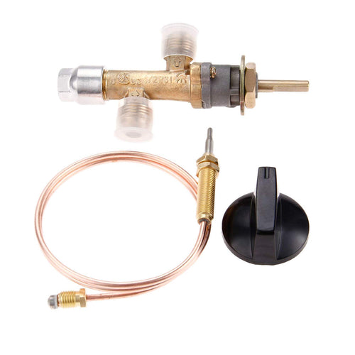 Aupoko LPG Safety Control Valve Kit, Flame Failure Valve 5:8” -18UNF Flare with Thermocouple and Switch for Low Pressure Propane Gas Fireplace Fire Pit Gas Grill Heater (3:8 Male Flare, M8x1) Price Shop in Dubai UAE. faj.ae