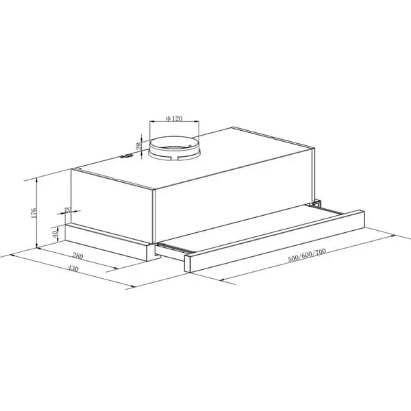 Load image into Gallery viewer, Baumatic Under Mounted Hood BMECH6TSS-2 60cm
