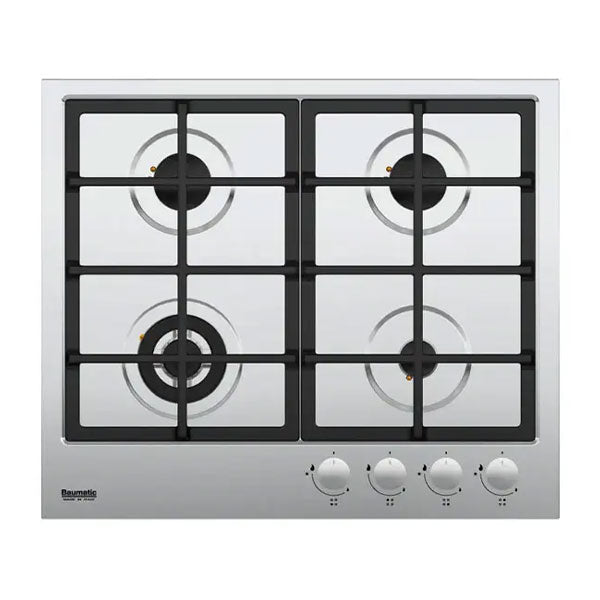 Load image into Gallery viewer, Baumatic 60cm 4 Burner Gas Hob – BMEH6GESS
