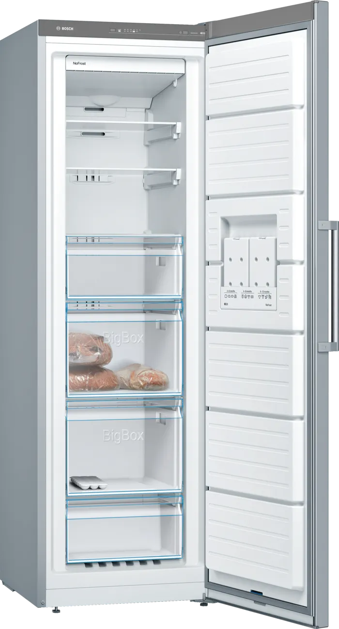 Load image into Gallery viewer, Bosch Series 4 Freestanding Freezer GSN36VL3PG 186 x 60 cm Stainless Steel Look
