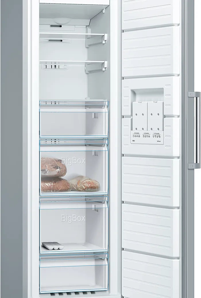 Load image into Gallery viewer, Bosch Series 4 Freestanding Freezer GSN36VL3PG 186 x 60 cm Stainless Steel Look
