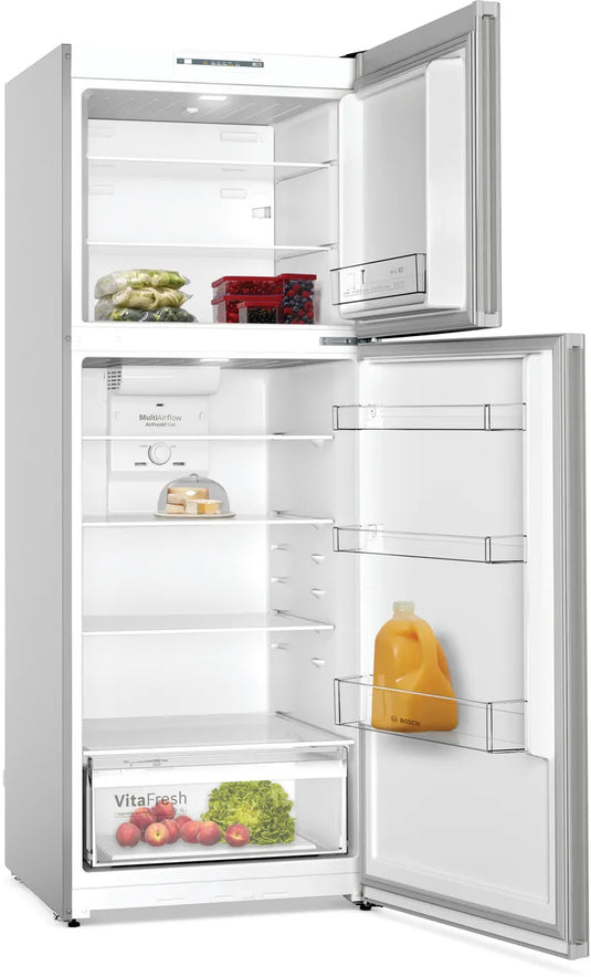 Bosch Series 4 Freestanding Fridge-freezer KDN55NL20M With Freezer at Top 186 x 70 cm