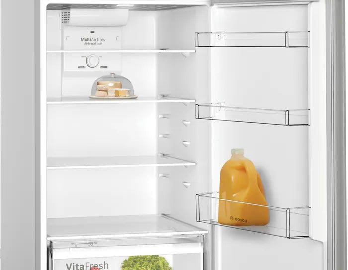 Load image into Gallery viewer, Bosch Series 4 Freestanding Fridge-freezer KDN55NL20M With Freezer at Top 186 x 70 cm
