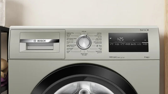 Bosch Series 4 Front Load Washing Machine WAN28283GC 8 Kg Silver Inox