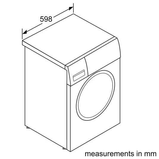 Bosch Series 4 Front Load Washing Machine WGA2540XGC 10 Kg Silver Inox