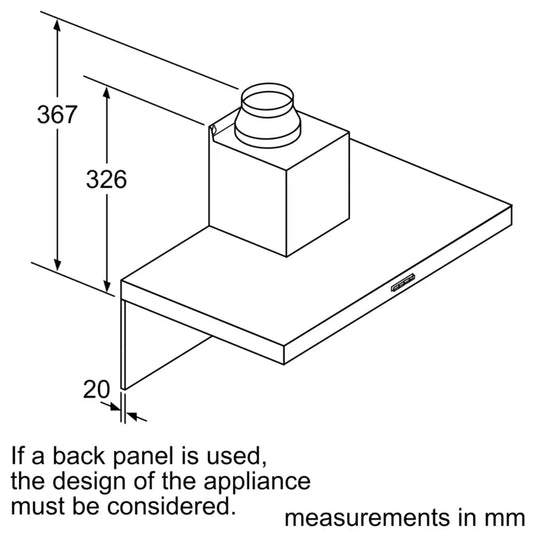 Bosch Series 4 Wall-Mounted Cooker Hood DWB97DM50B 90 cm Stainless Steel