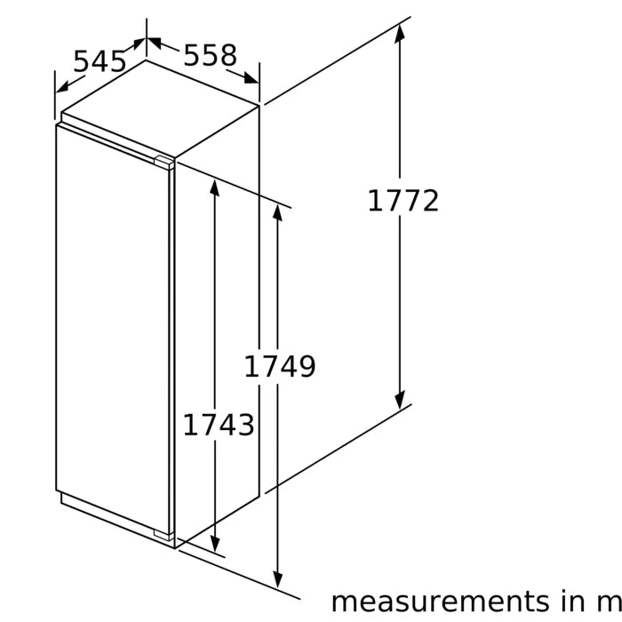 Load image into Gallery viewer, Bosch Series 6 Built-in Fridge KIR81AF30M 177.5 x 56 cm Flat Hinge
