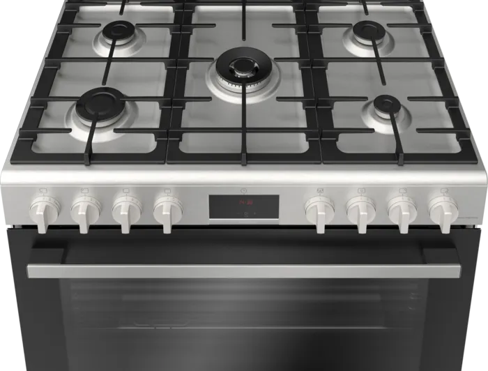 Load image into Gallery viewer, Bosch Series 6 Gas Range Cooker HGW3ASQ50M Stainless Steel
