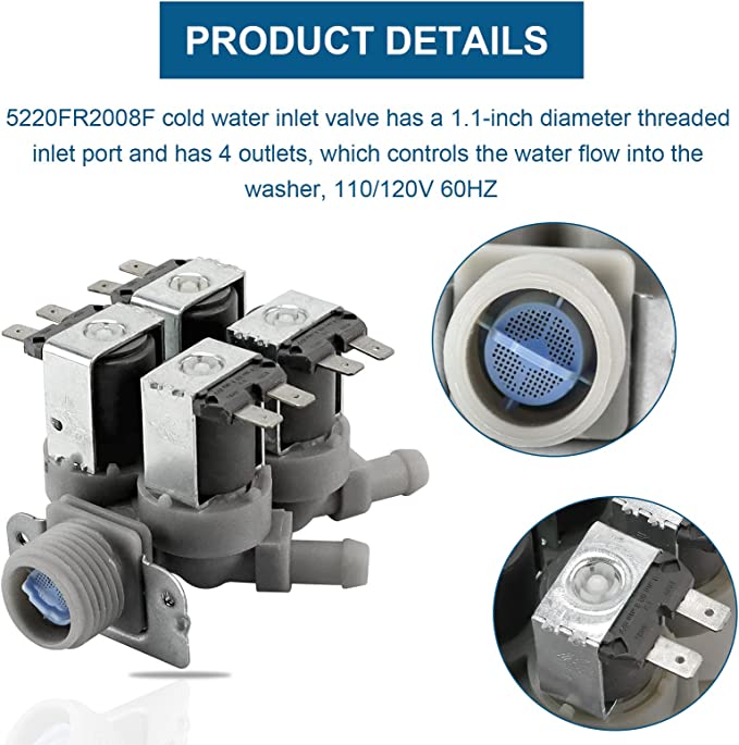 Load image into Gallery viewer, Cold Water Inlet Valve by AMI PARTS -Washing Machine
