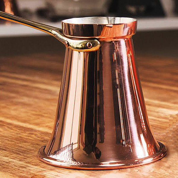 Load image into Gallery viewer, Copper Traditional Turkish Coffee Pot Medium - Johny Cezve
