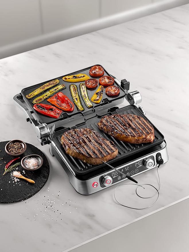 Load image into Gallery viewer, De’Longhi MultiGrill 1100 Electric Grill with Special App Model CGH1112DP 2200 W Silver Color
