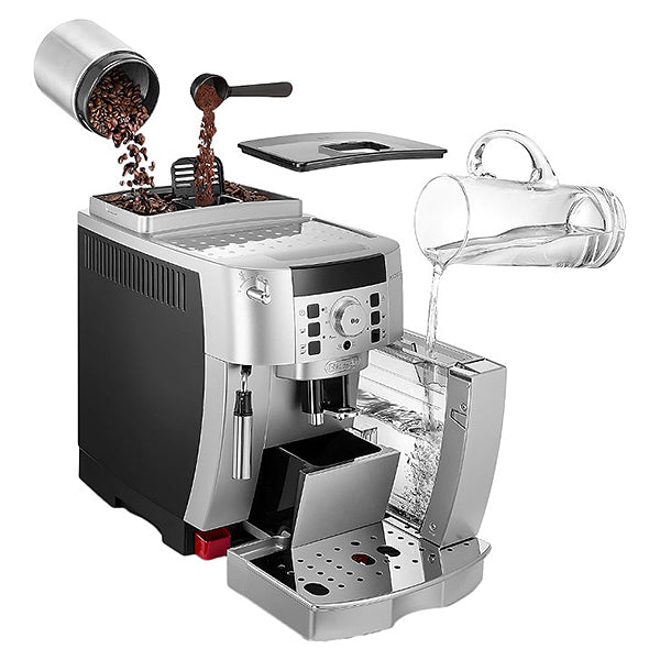 Load image into Gallery viewer, DeLonghi Magnifica S Bean To Cup Coffee Machine, ECAM21.117.SB, Silver
