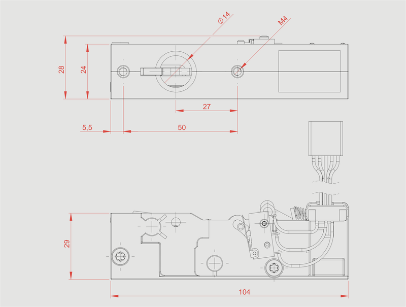 Load image into Gallery viewer, Electromagnetic Latch 8440 HOPPO
