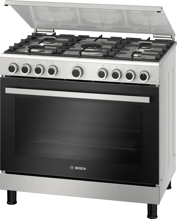 Load image into Gallery viewer, Bosch Series 4 Gas Range Cooker HGVDA0Q50M Stainless Steel
