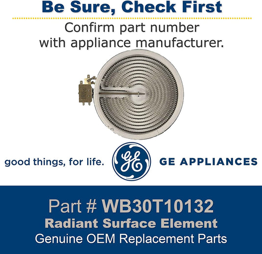 General Electric WB30T10132 Radiant Surface Element