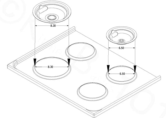 Electric Stove Kitchen Basics diagram