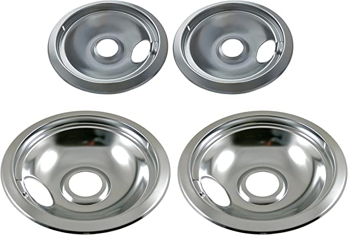 Load image into Gallery viewer, Electric Stove Kitchen Basics Replacement Chrome Drip Pans for Frigidaire
