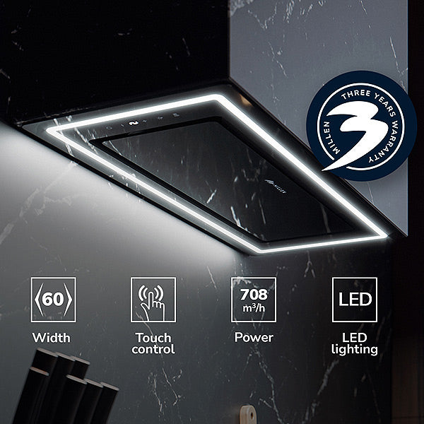 Load image into Gallery viewer, MILLEN 52 cm Built-In Range Hood - MBKHG 6001 BL 3 Y Warranty
