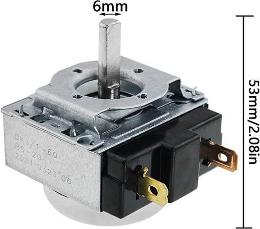 MTQY Timer Switch Time Controller 60 Minutes Delay Timer Switch 15A 125V : 16A 250V for Electronic Microwave Oven Cooker