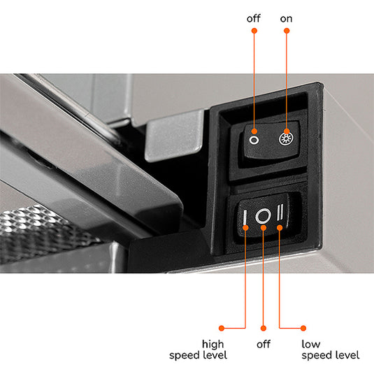 Millen 90 cm Slide-Out Range Hood – MBKHS 9001 IX, 3 Years Warranty