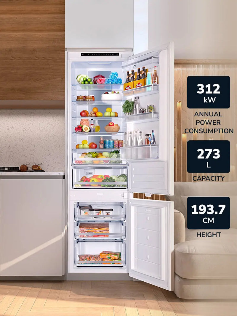 Load image into Gallery viewer, Millen Built-in Two Chamber Refrigerator MBI 193.3D, 3 Year Warranty
