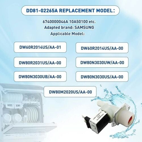 Load image into Gallery viewer, NEW DD81-02265A For Samsung Dishwasher Water Valve Replace 6740000046A 10A50100
